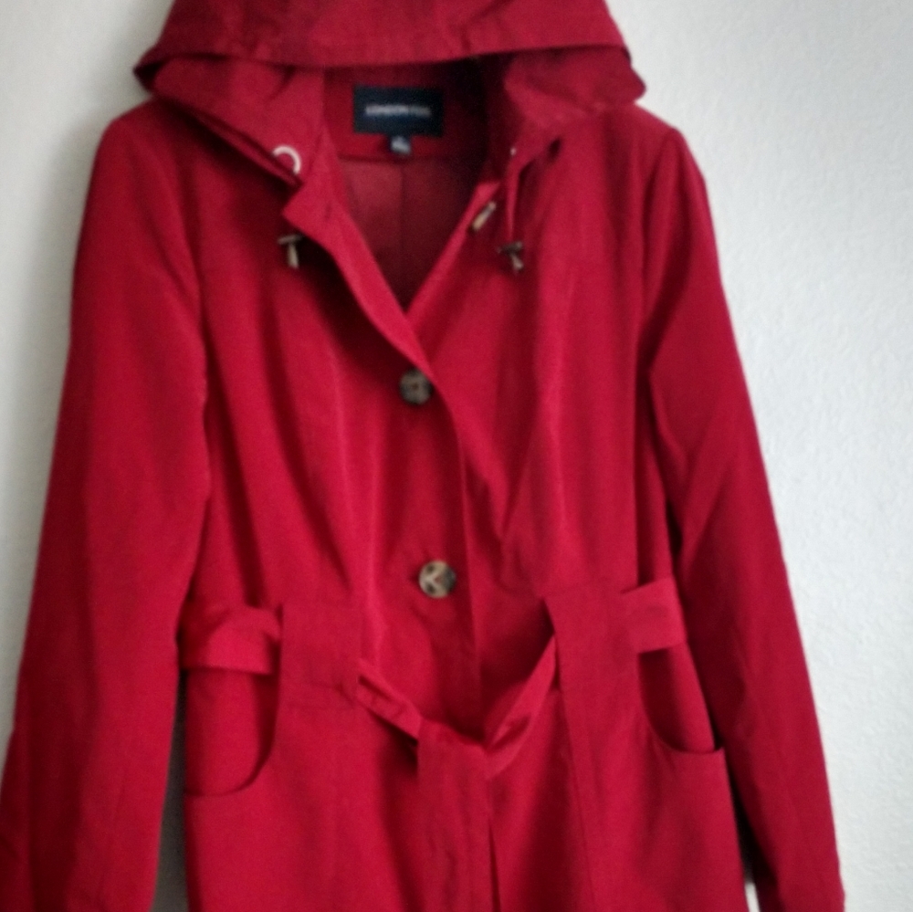 Red London Fog Spring Jacket